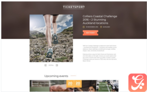 Tickets Website Responsive Landing Page Template