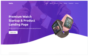 Swiss - Product Landing Page Template