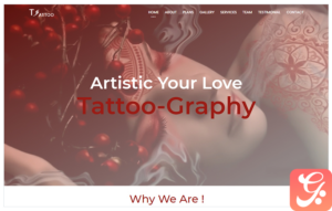 Tattoo Landing Page Template