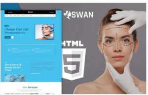 Swan Plastic Surgery Clinic Landing Page Template
