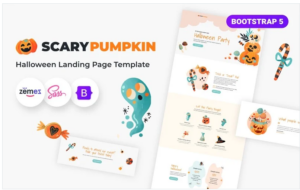 Scarypumpkin - Halloween Landing Page Template