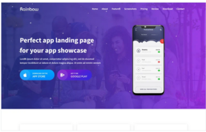 Rainbow - App HTML Landing Page Template