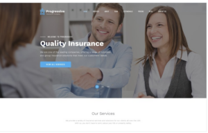 Progressive - Insurance Clean HTML Bootstrap4 Landing Page Template