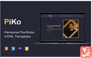 Piko - Personal Portfolio HTML Landing Page Template