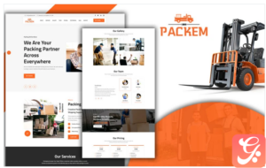 Packem Transport & Logistics Landing Page HTML5 Template