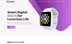 Nuxa - Product Landing Page