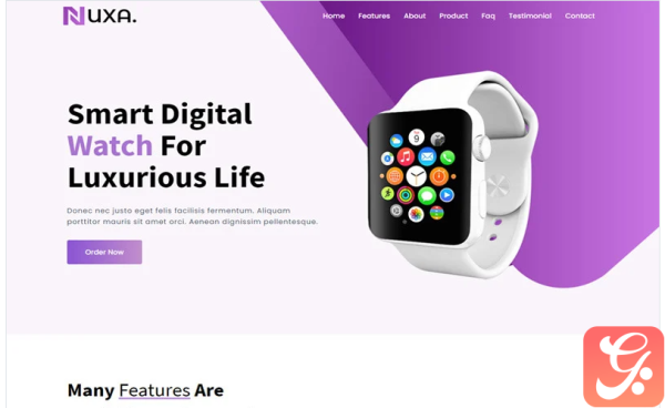 Nuxa - Product Landing Page