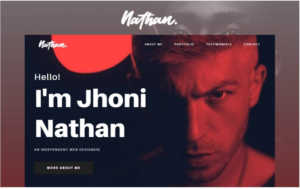 Nathan - Multipurpose Personal Portfolio Bootstrap Landing Page Template