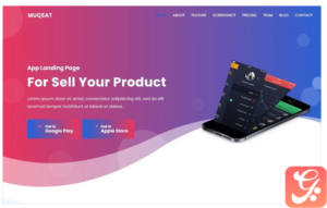 Muqsat - App Landing Page Template