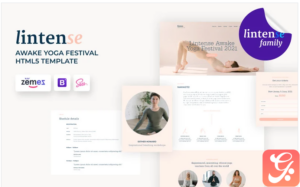 Lintense Yoga - Event Landing Page Template