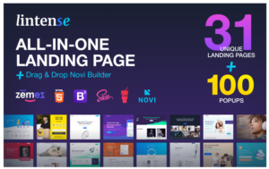Lintense - All-in-one Landing Page Template