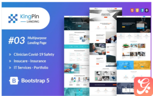 Kingpin Landing Page HTML Template