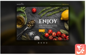 Italian Restaurant Responsive Landing Page Template