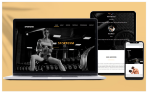 Html Sport Gym Landing Page Template Adaptive