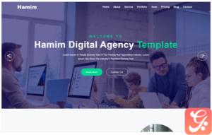 Hamim Digital Agency Landing Page Template