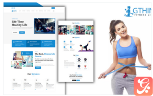Gthin Fitness Center Landing Page HTML5 Template