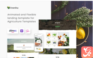 GreenDay - Organic Farm Landing Page Template