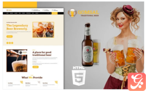 Gospal Craft Beer Brewery Landing Page Template