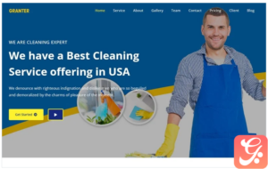 Granter | Cleaning Service Bootstrap Landing Page Theme