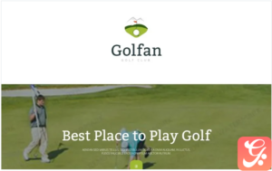 Golf Responsive Landing Page Template