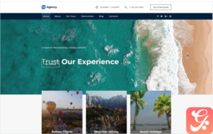 Go Agency - Travel Agency Clean Bootstrap HTML Landing Page Template