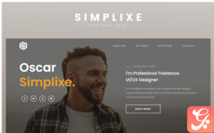 Free Simplixe Personal Portfolio Landing Page Html