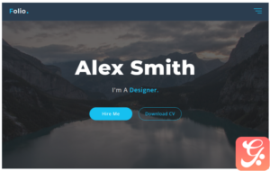 Folio - Personal Portfolio Landing Page Template
