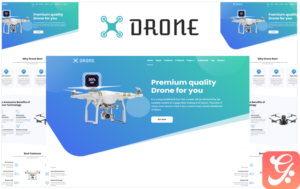 Drone - Product Landing Page HTML5 Template