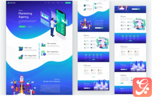 DigiBoost - Marketing Agency HTML5 Landing Page
