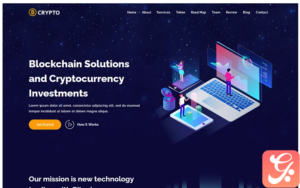 Crypto - ICO & Cryptocurrency Bitcoin Landing Page Template
