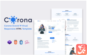 Corona - Covid 19 Responsive HTML Template