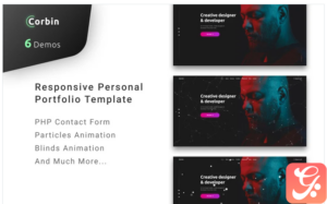 Corbin - Personal Portfolio Landing Page Template