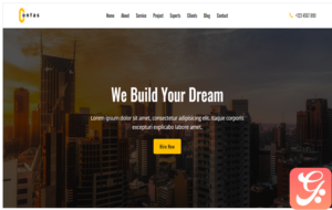 Contas - One Page Construction HTML Template