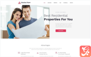 Charles Flynn - Real Estate Agency Clean HTML Landing Page Template
