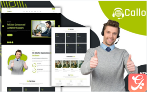 Callon Outsourcing Call Center Landing Page Template