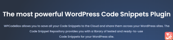 WPCodeBox – Add Code Snippets to WordPress 1.1.1