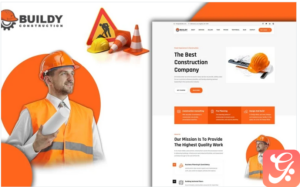 Buildy Modern Construction Landing Page HTML5 Template