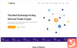 Bitcoin - Cryptocurrency Landing Page Template