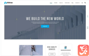 AlfaGroup - Construction Business Landing Page Template