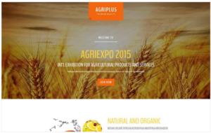 Agriculture Responsive Landing Page Template