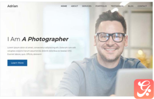 Adrian - Personal Portfolio Landing Page Template