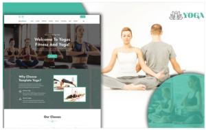 Yogas Yoga Studio Landing Page HTML5 Template