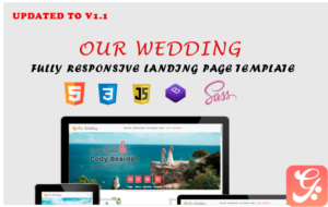Wedding - Fully Responsive Working Landing Page Template