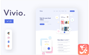 Vivio Video Landing Page Template