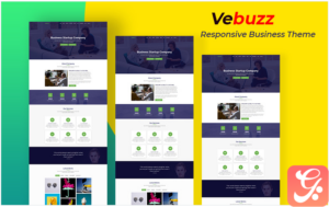 VeBuzz - Responsive Business Service Website Landing Page Template