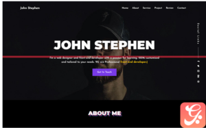 Stephen - Personal Portfolio HTML Landing Page Template