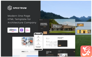 Spectrum - Architecture One Page Modern HTML Landing Page Template