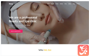 Sharp - Beauty Salon & Makeup Studio Landing Page