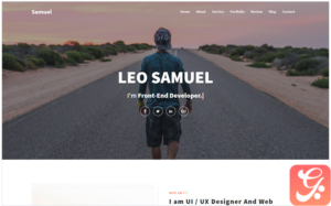 Samuel - Personal Portfolio Landing Page Template