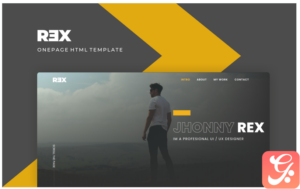 Rex - Creative Personal Multipurpose Portfolio Landing Page Template